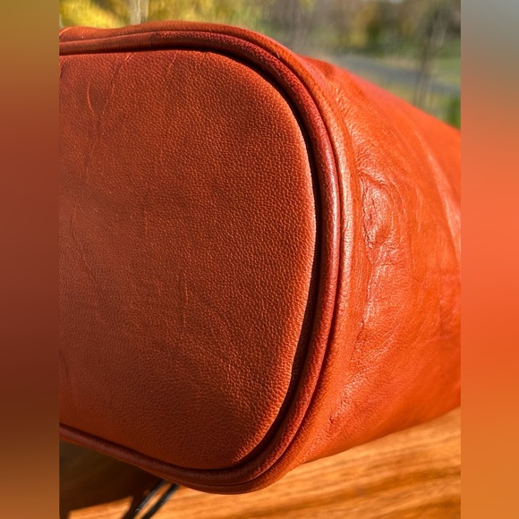 Vintage Berliner Bag Emelia Brown Leather Hobo Shoulder Bag EUC - Picture 15 of 17